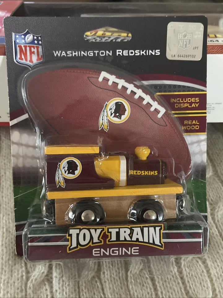 NEW Masterpieces NFL ~ Wooden Toy Train Engine - Washington Redskins - Sports Collectibles, Sports Memorabilia, Sports Fan Shop, Sports Gifts