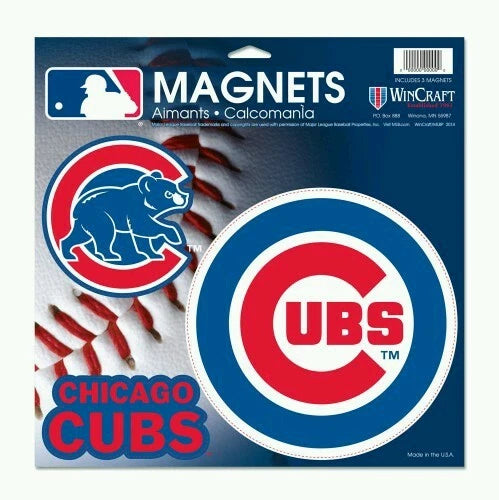 Chicago Cubs Vinyl Magnet 11" x 11" - Sports Gifts, Sports Memorabilia, Sports Collectibles, Fan Shop