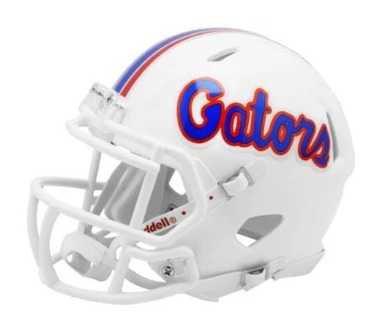 Florida Gators NCAA White Riddell Speed Mini Football Helmet