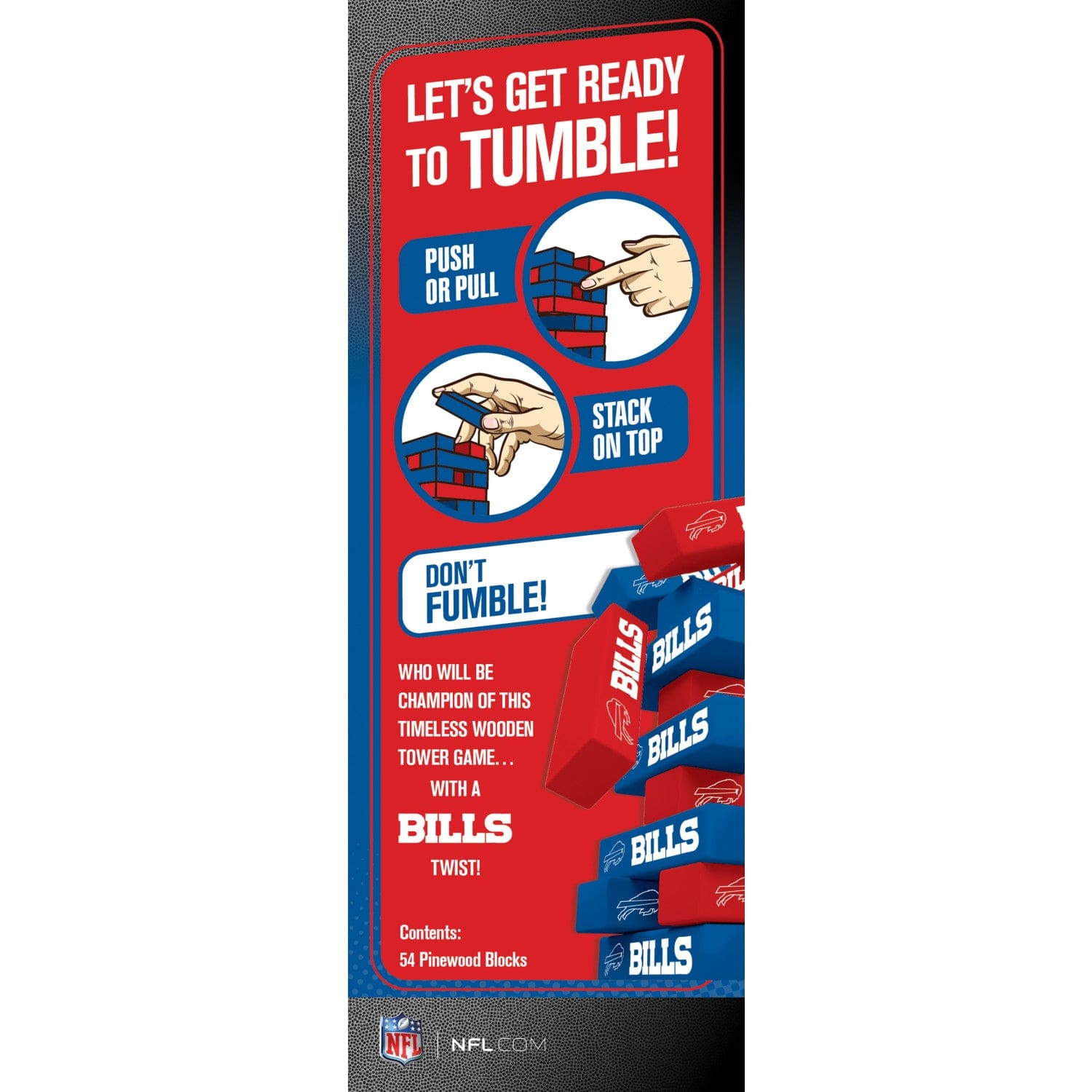 Buffalo Bills Tumble Tower Game