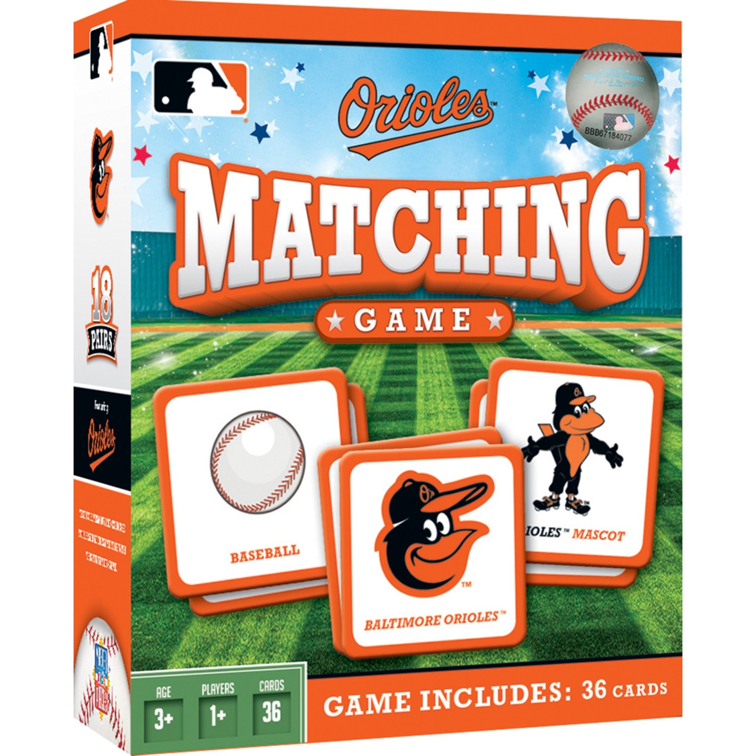 Baltimore Orioles Matching Game - 757 Sports Collectibles