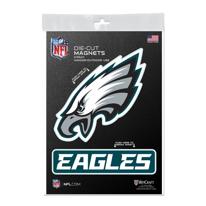 Philadelphia Eagles Outdoor Magnets 5" x 7" - Sports Collectibles, Sports Memorabilia, Sports Fan Shop, Sports Gifts