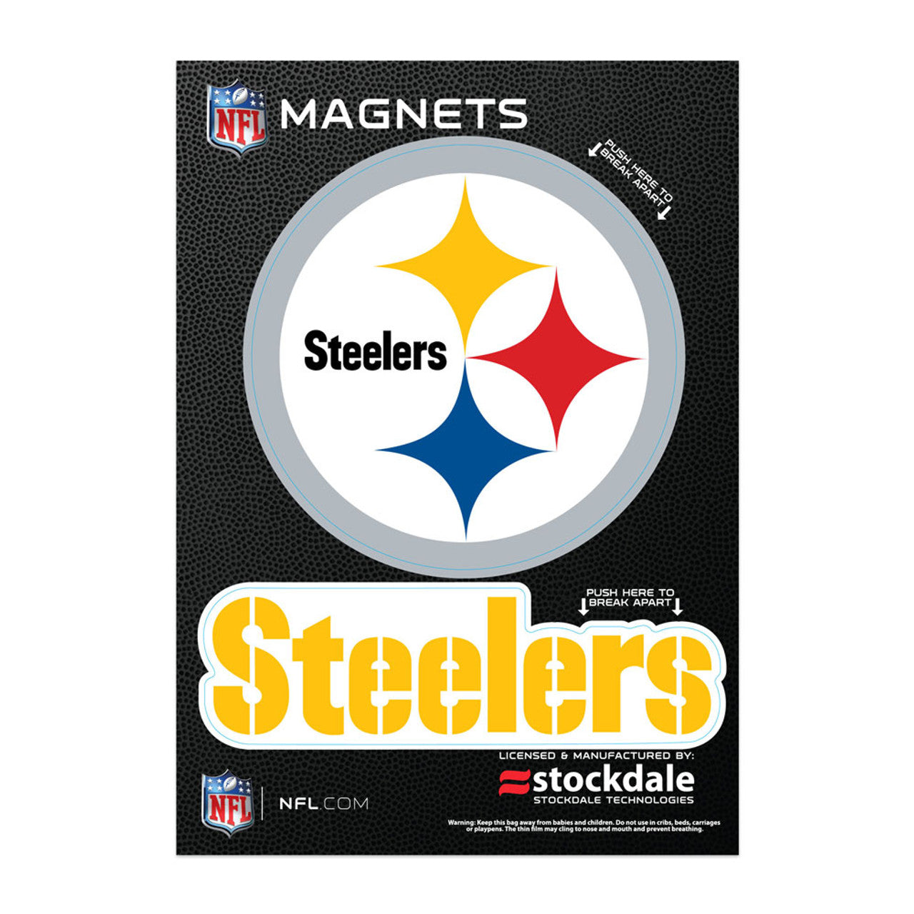 Pittsburgh Steelers Magnet 5x7 Logo Design - Special Order - Sports Collectibles, Sports Memorabilia, Sports Fan Shop, Sports Gifts