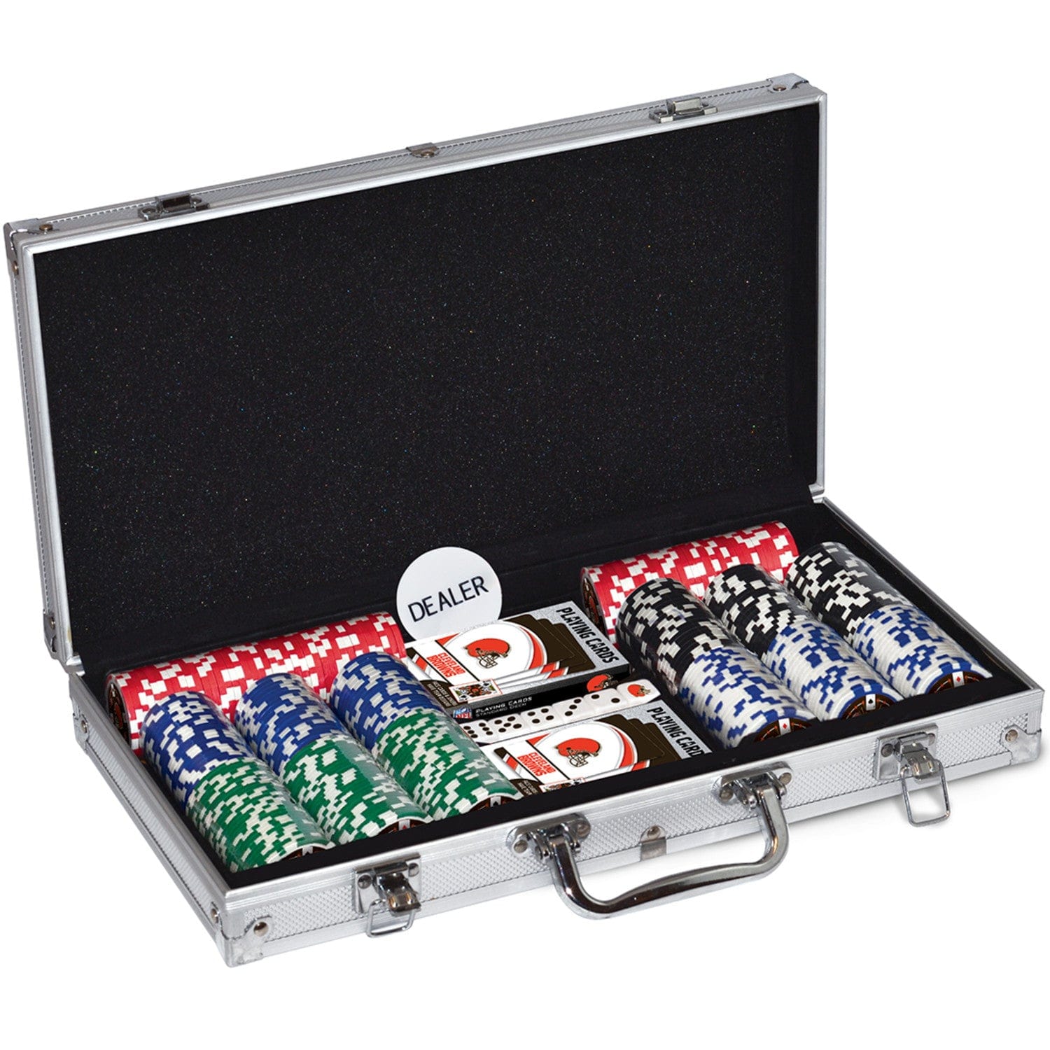 Cleveland Browns 300-Piece Poker Set - Sports Gifts, Sports Memorabilia, Sports Collectibles, Fan Shop