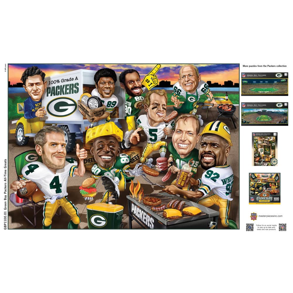 Green Bay Packers All Time Greats 500 Piece Jigsaw Puzzle