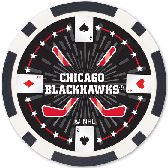 Chicago Blackhawks 100 Piece Poker Chips - 757 Sports Collectibles