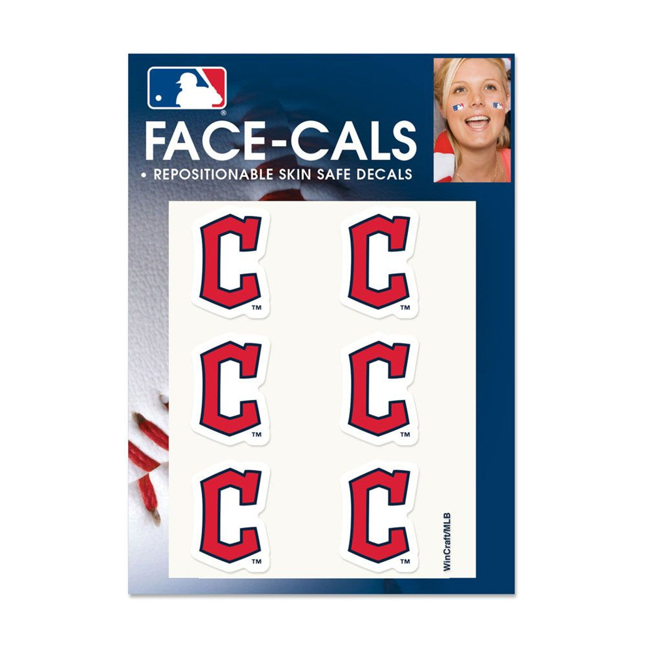 Cleveland Indians Tattoo Face Cals Special Order - Sports Collectibles, Sports Memorabilia, Sports Fan Shop, Sports Gifts