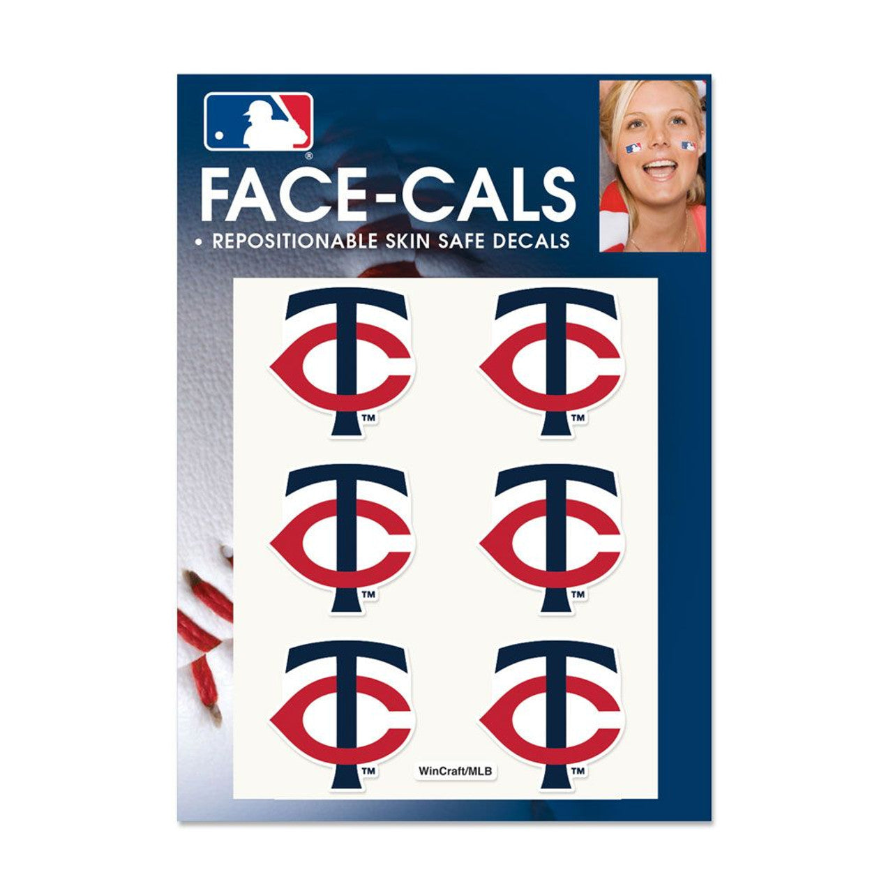 Minnesota Twins Tattoo Face Cals Special Order - Sports Collectibles, Sports Memorabilia, Sports Fan Shop, Sports Gifts