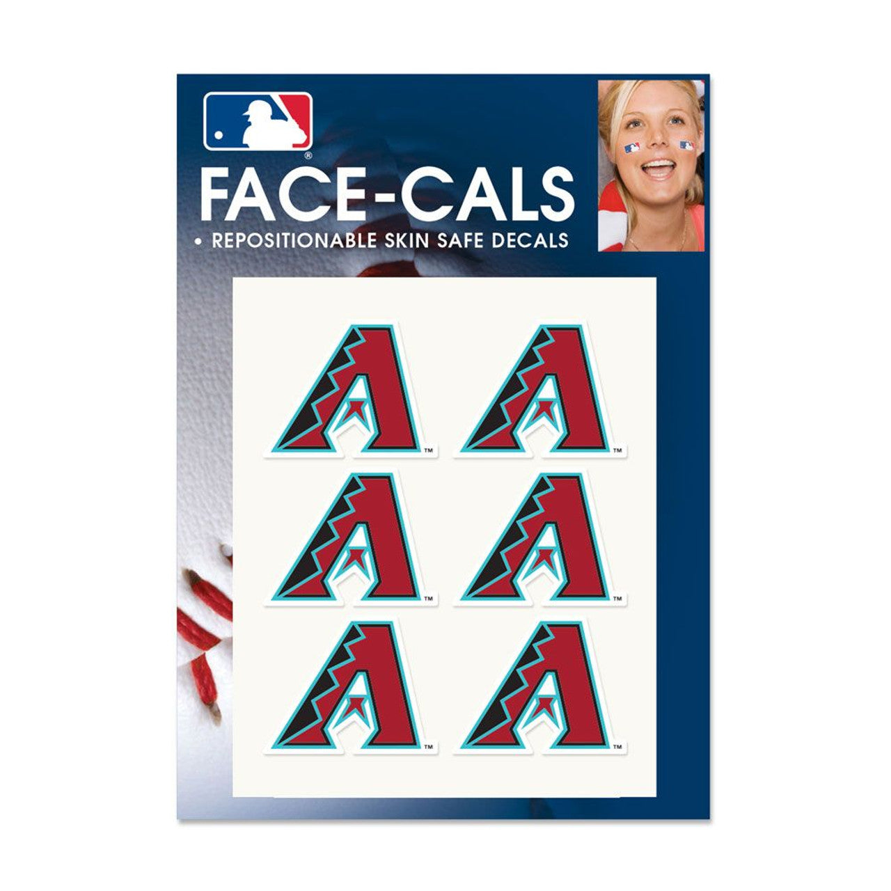 Arizona Diamondbacks Tattoo Face Cals Special Order - Sports Collectibles, Sports Memorabilia, Sports Fan Shop, Sports Gifts