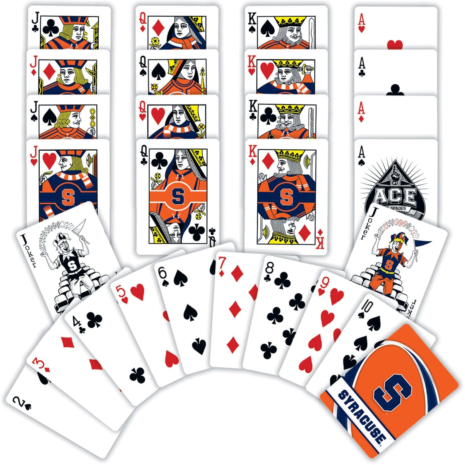 Syracuse Orange 54-Card Deck Playing Cards - Sports Gifts, Sports Memorabilia, Sports Collectibles, Fan Shop