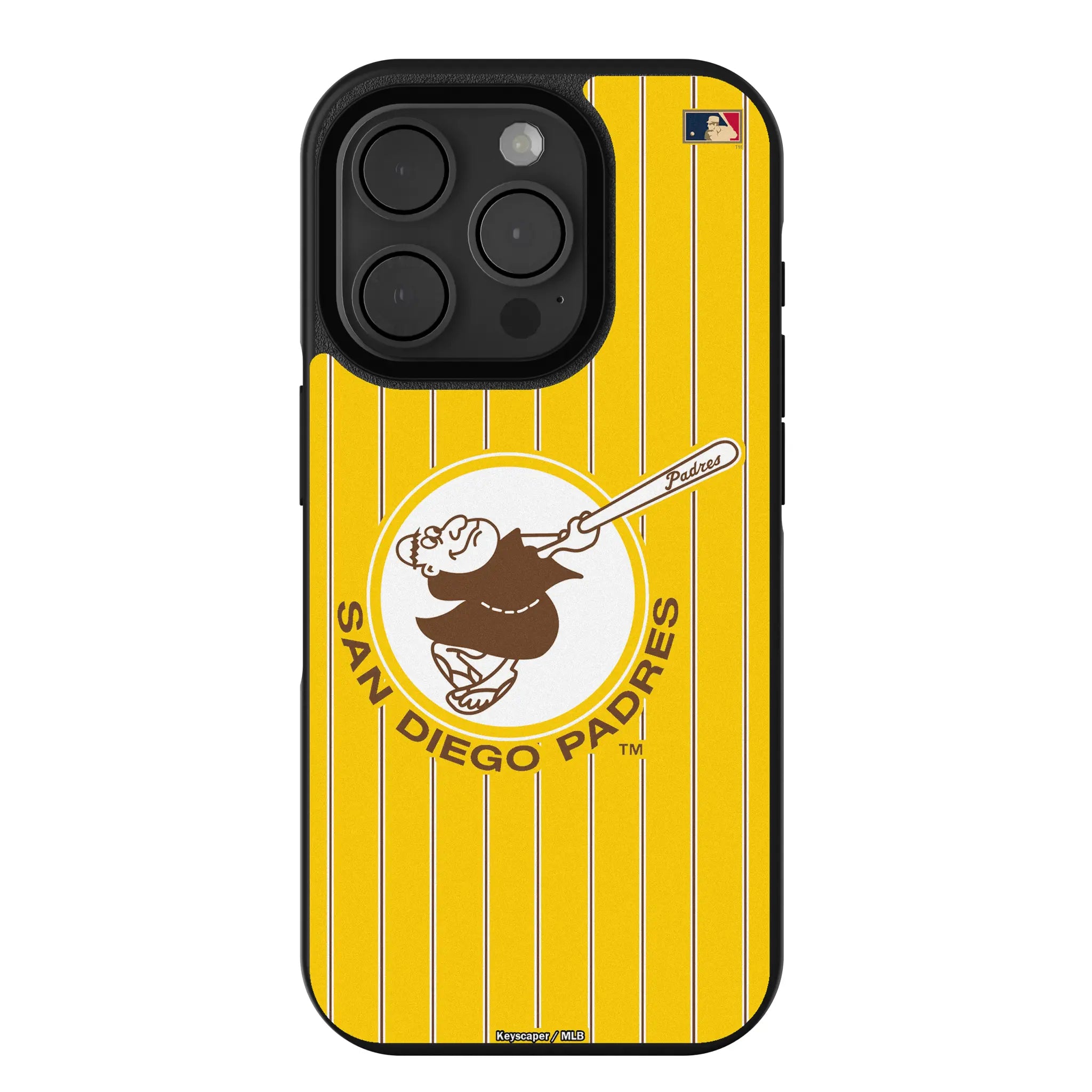 San Diego Padres 1969-1984 - Cooperstown Collection Pinstripe Bump Phone Case