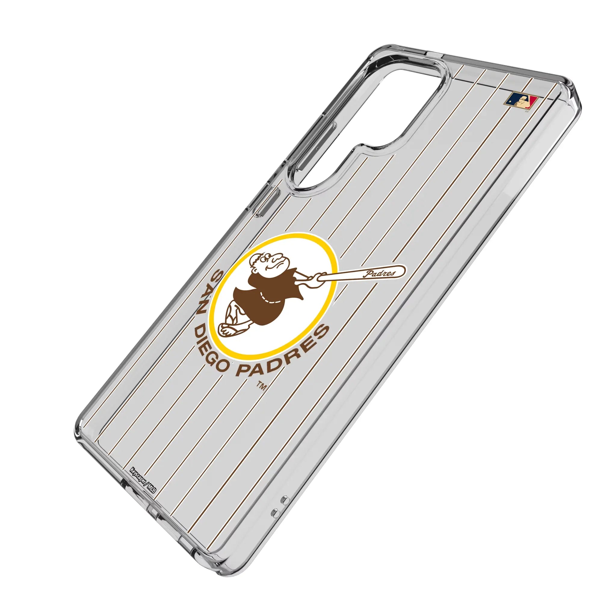 San Diego Padres 1969-1984 - Cooperstown Collection Pinstripe Clear Phone Case for Samsung Galaxy