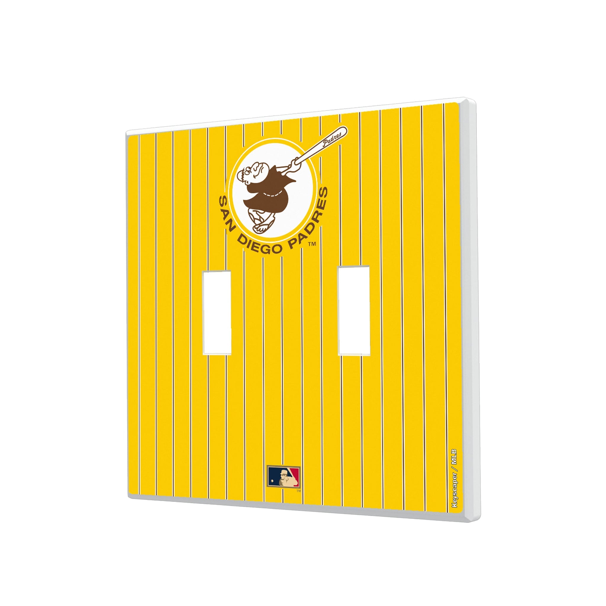 San Diego Padres 1969-1984 - Cooperstown Collection Pinstripe Hidden-Screw Light Switch Plate
