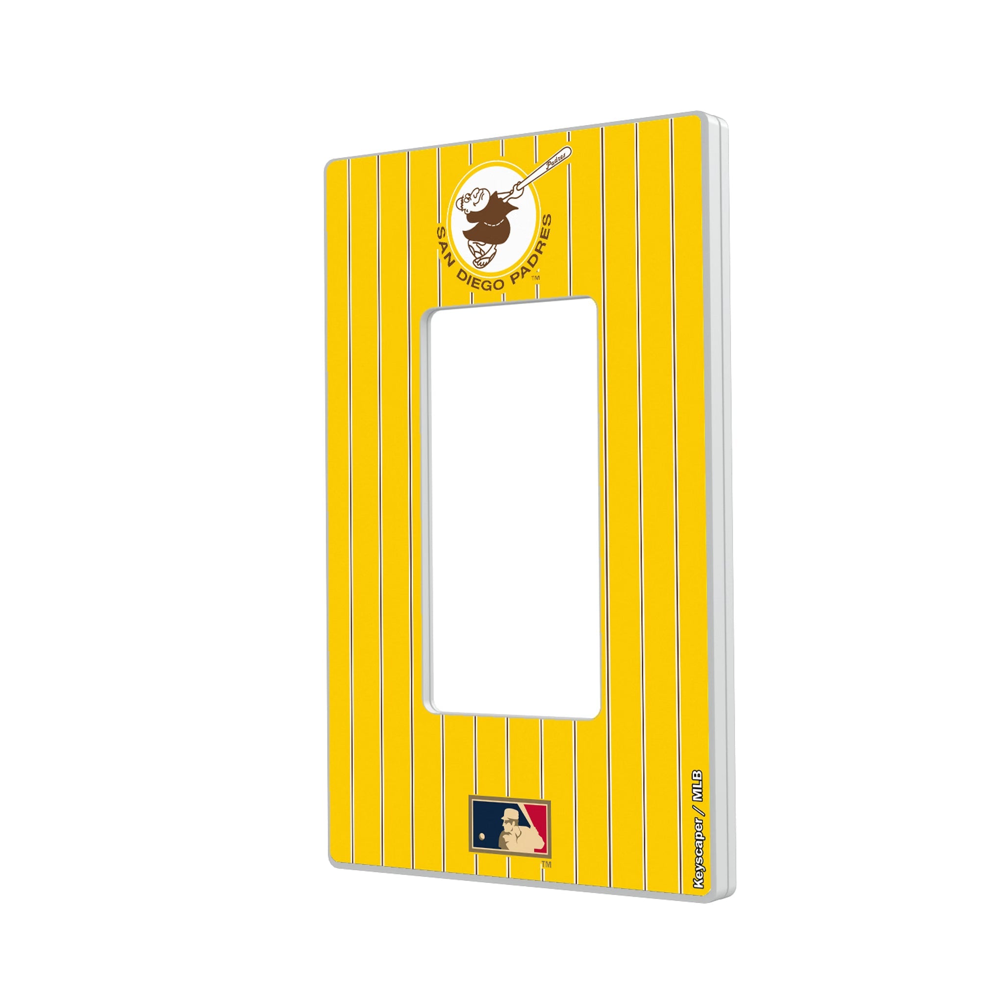 San Diego Padres 1969-1984 - Cooperstown Collection Pinstripe Hidden-Screw Light Switch Plate