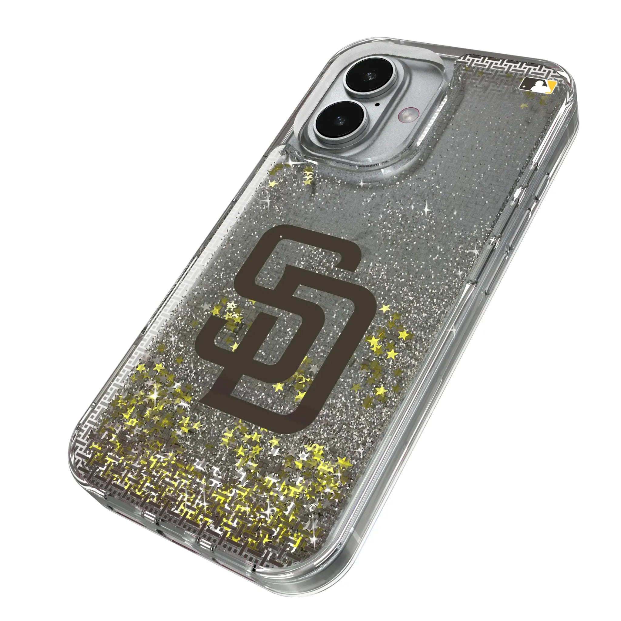 San Diego Padres Linen Glitter Phone Case