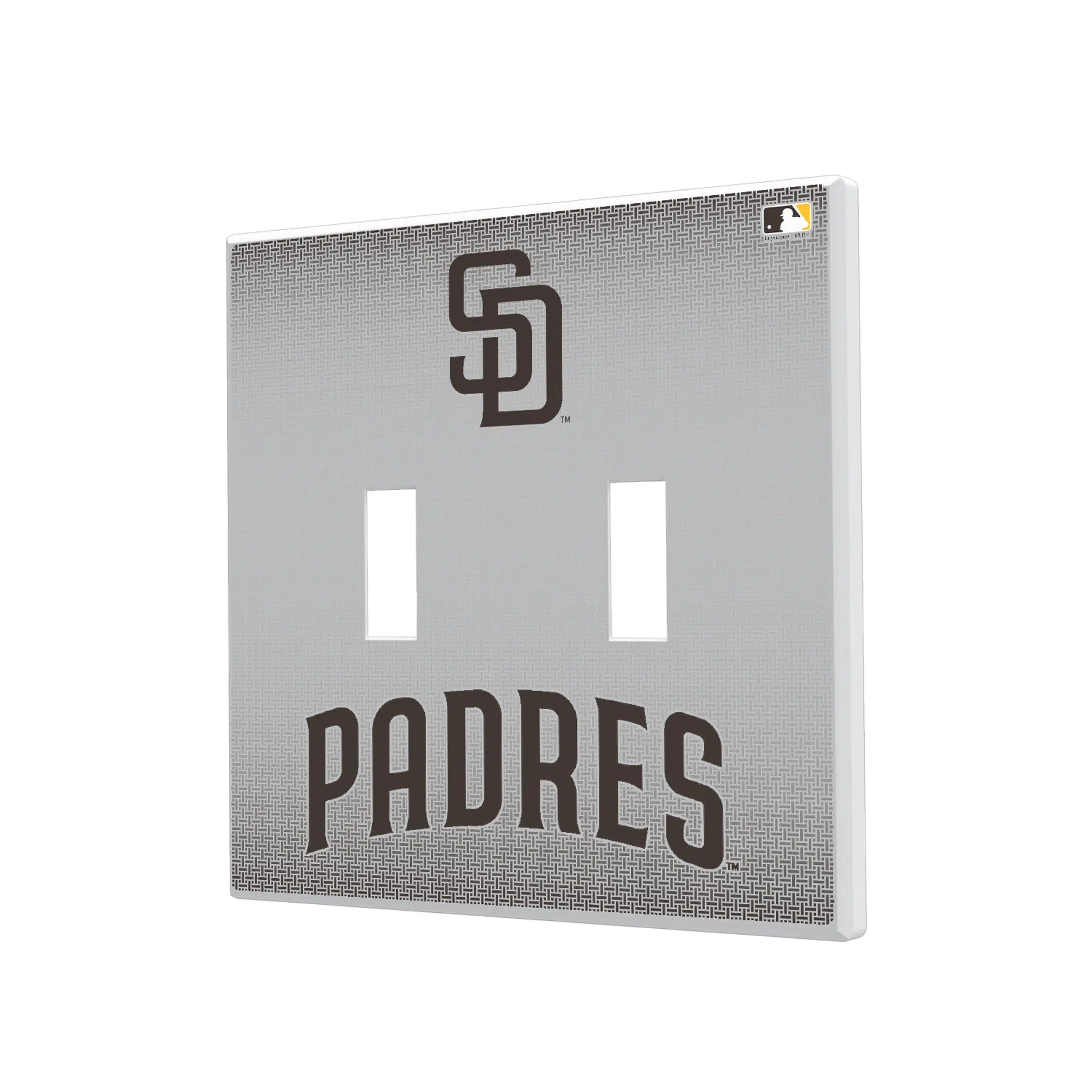 San Diego Padres Linen Hidden-Screw Light Switch Plate