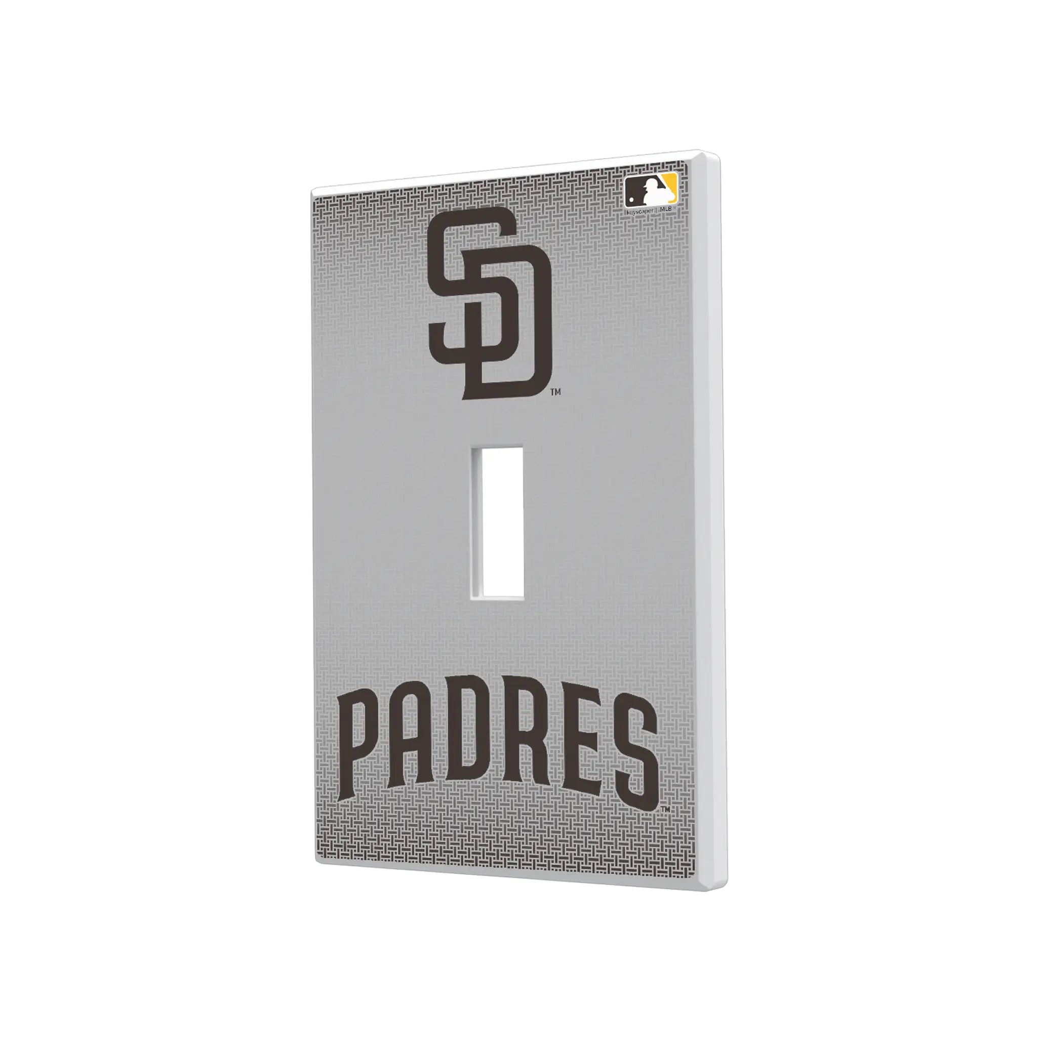 San Diego Padres Linen Hidden-Screw Light Switch Plate