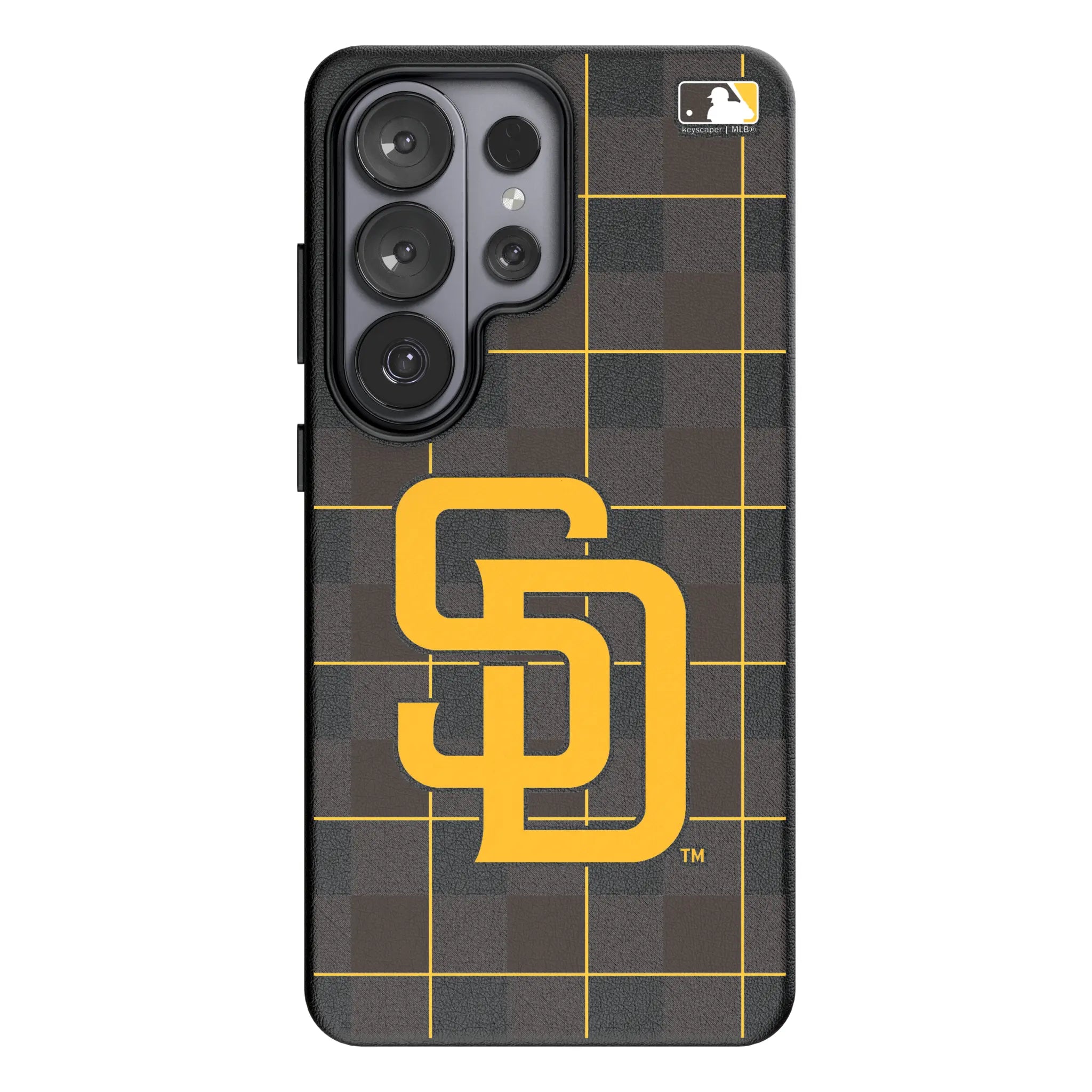 San Diego Padres Plaid MagSafe Compatible Phone Case for Samsung Galaxy