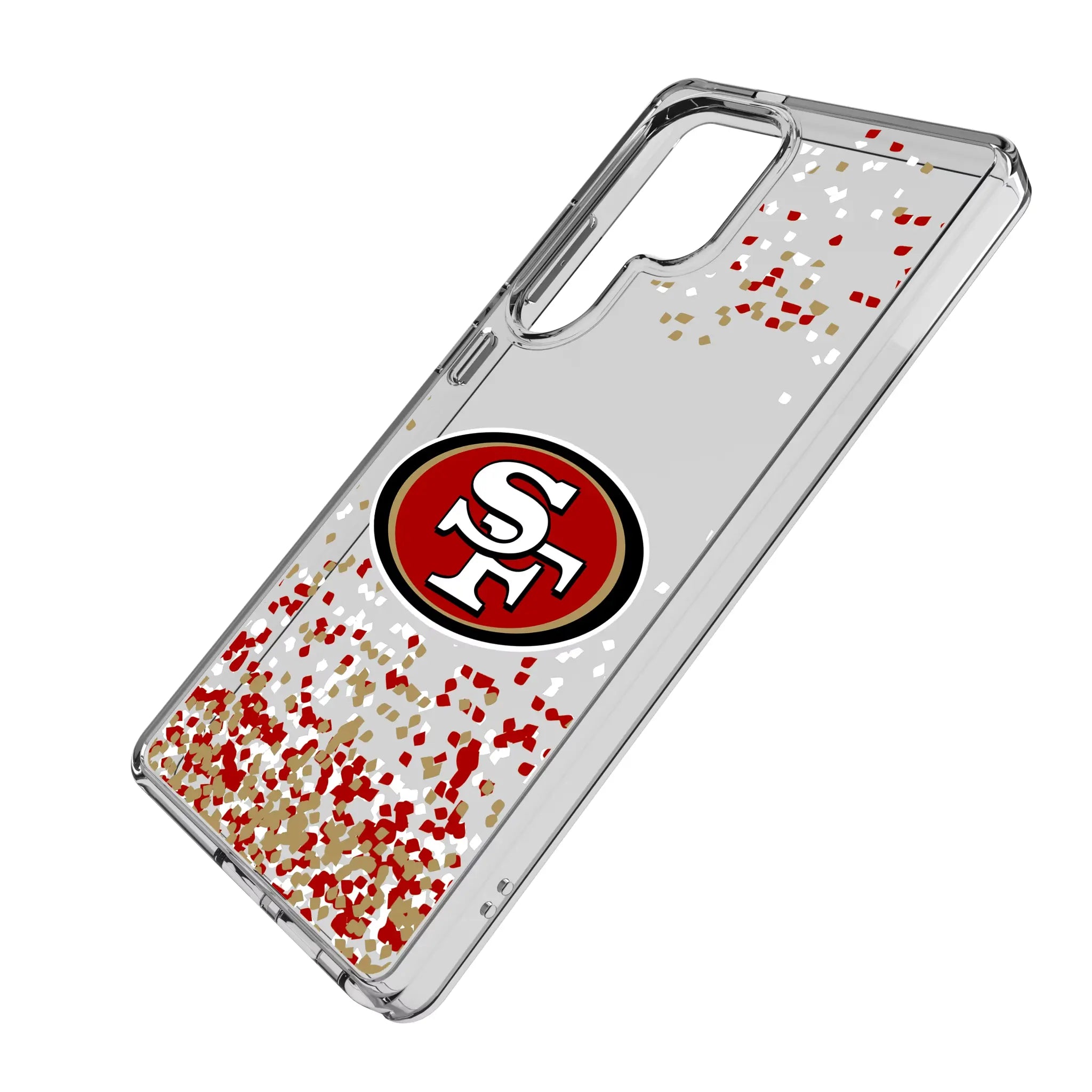 San Francisco 49ers Confetti Clear Phone Case for Samsung Galaxy