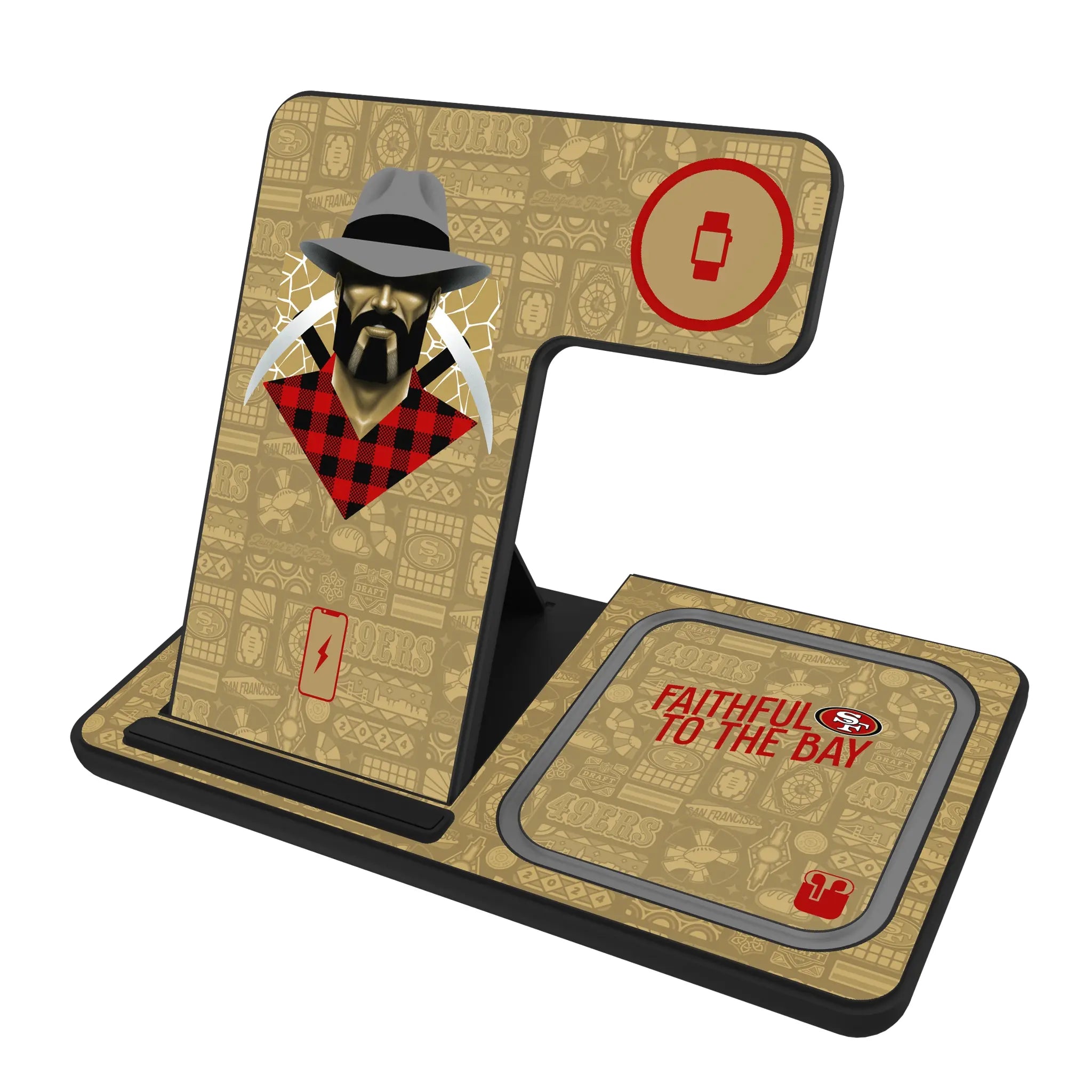 San Francisco 49ers 2024 Illustrated Limited Edition 3 in 1 Charging Station