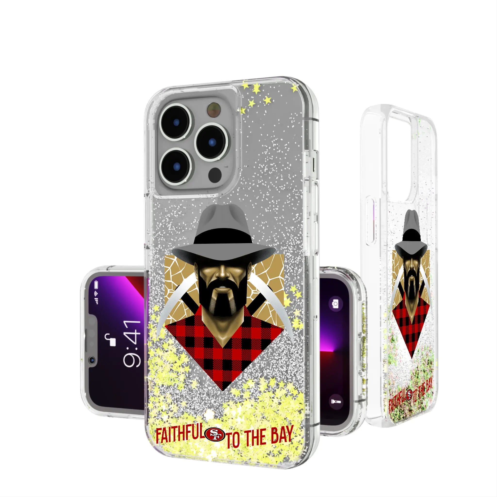 San Francisco 49ers 2024 Illustrated Limited Edition Glitter Phone Case