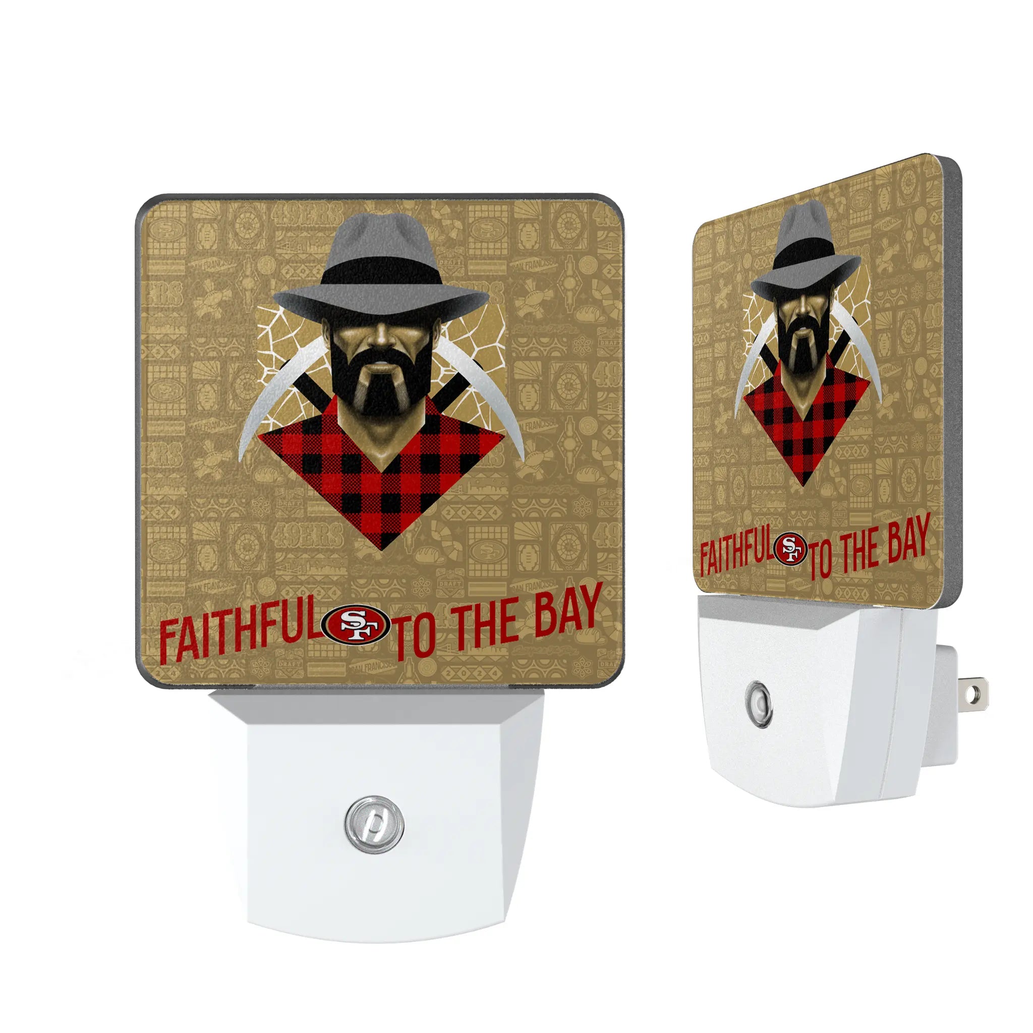 San Francisco 49ers 2024 Illustrated Limited Edition Night Light 2-Pack