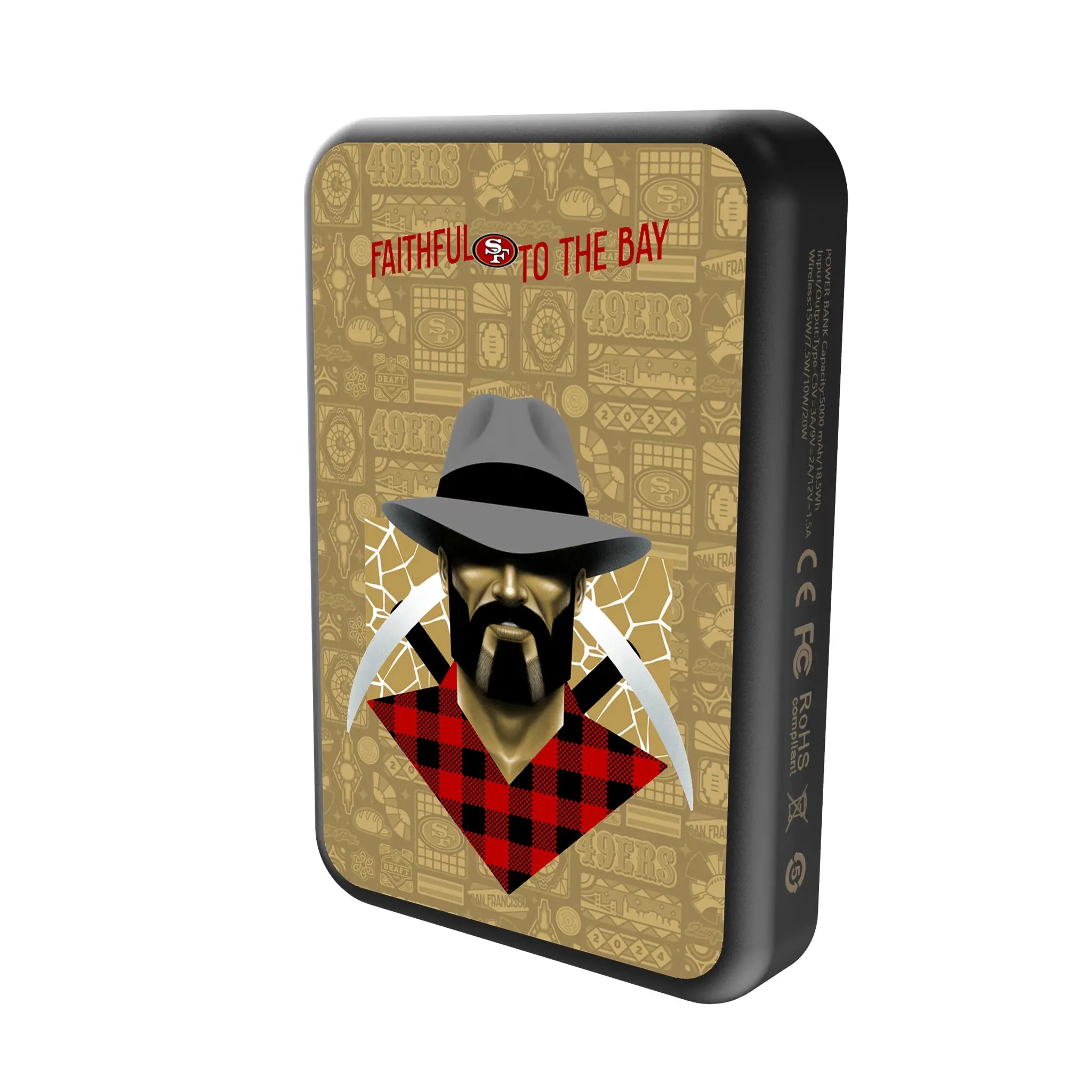 San Francisco 49ers 2024 Illustrated Limited Edition Wireless Mag Power Bank