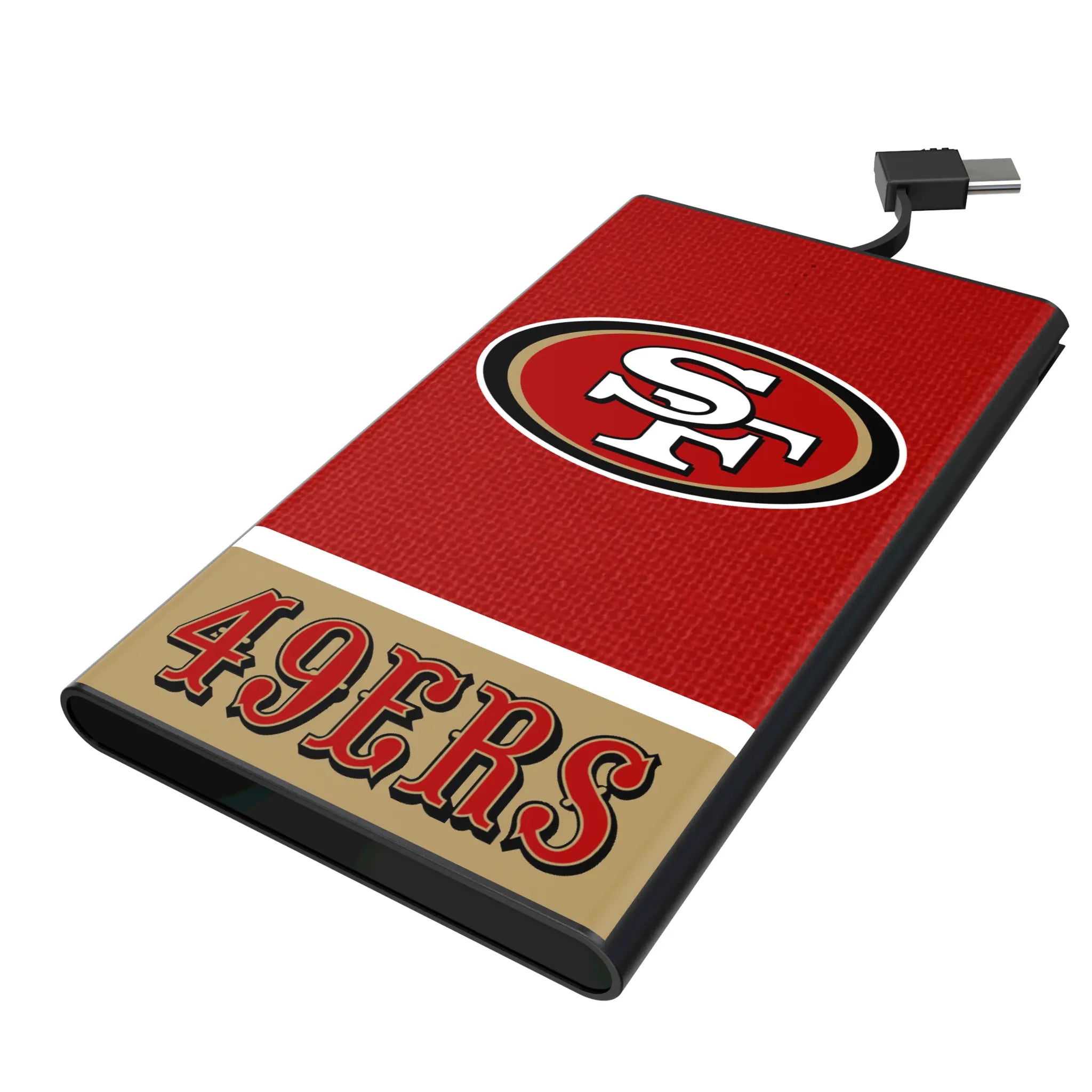 San Francisco 49ers Endzone Solid 5000mAh Flat Powerbank