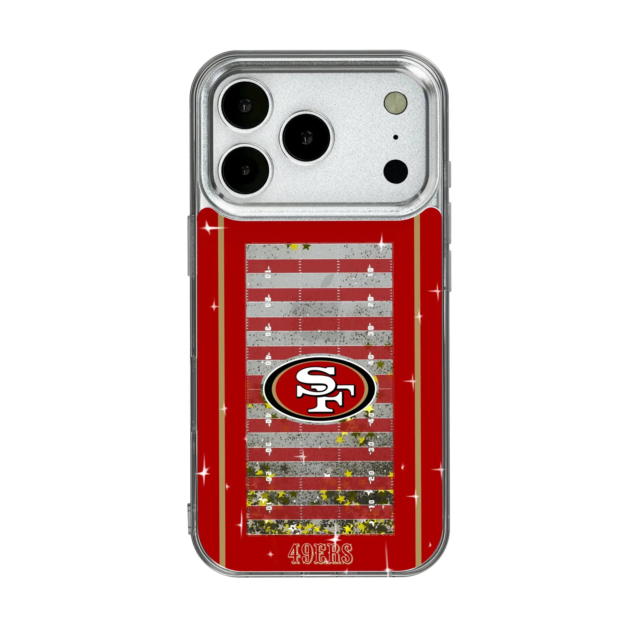 San Francisco 49ers Field Glitter Phone Case