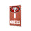 San Francisco 49ers Football Hidden-Screw Light Switch Plate