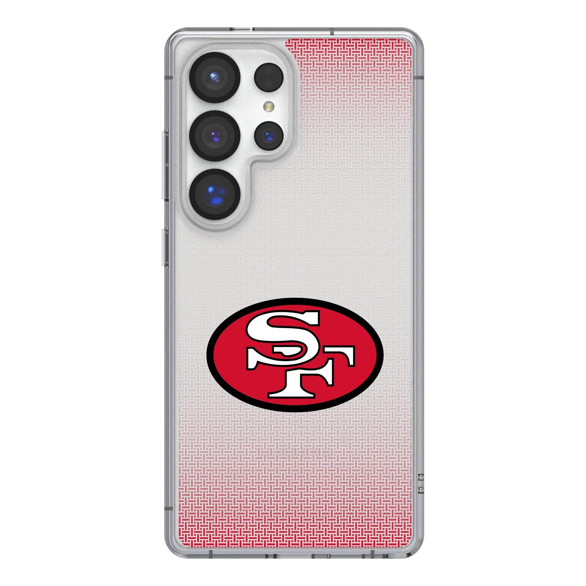 San Francisco 49ers Historic Collection Linen Clear Phone Case for Samsung Galaxy