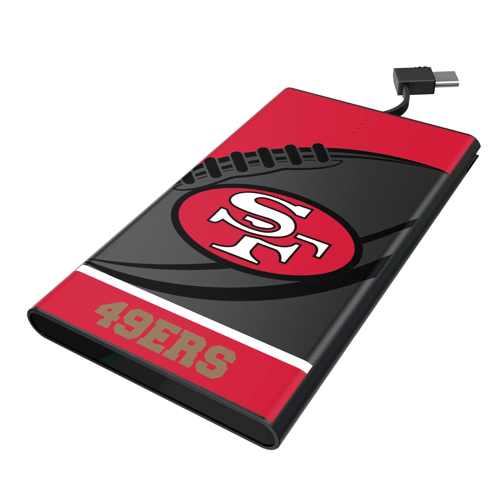 San Francisco 49ers Historic Collection Passtime 5000mAh Flat Powerbank