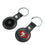 San Francisco 49ers Insignia Black Airtag Holder 2-Pack