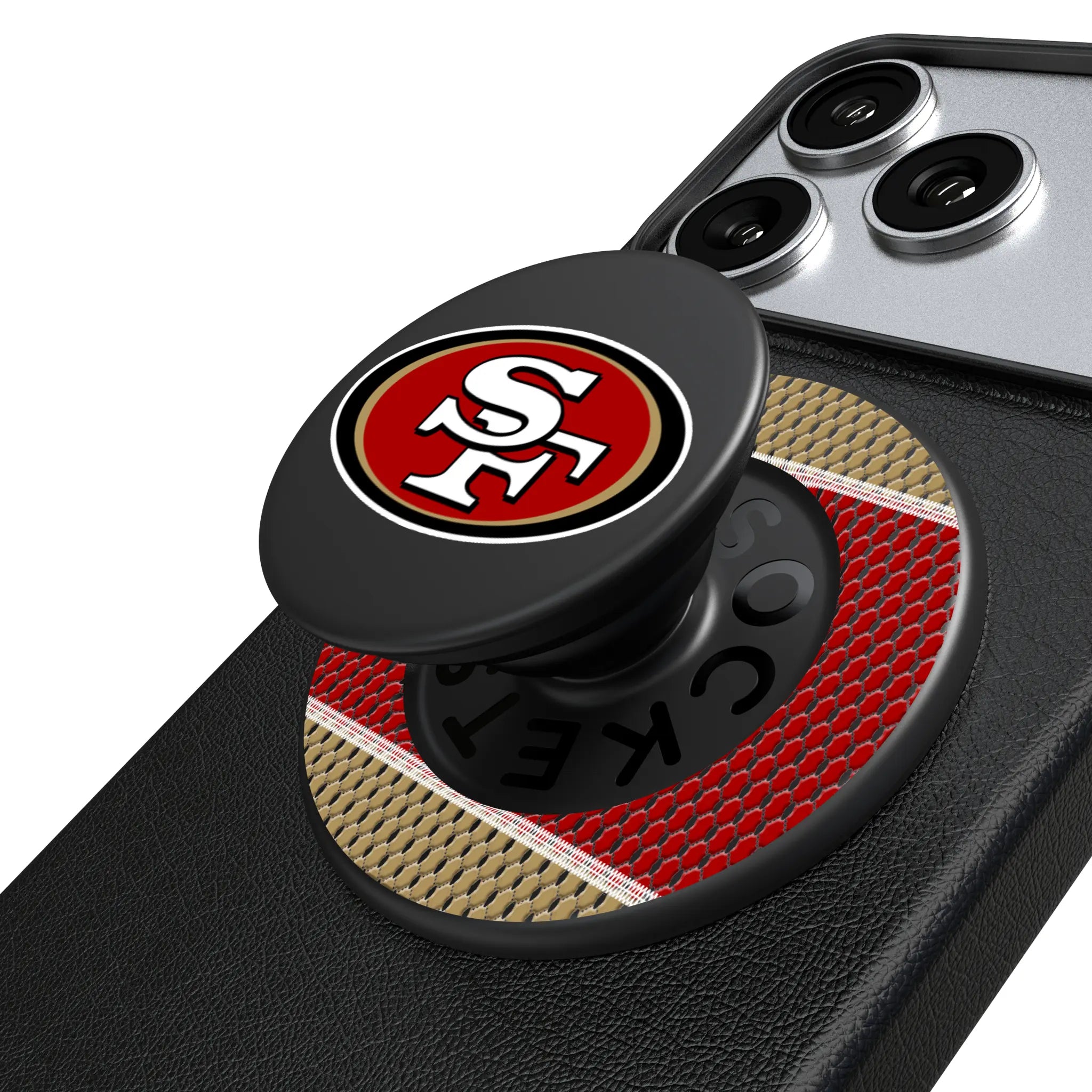 San Francisco 49ers Mesh PopSockets Magnetic Phone Grip and Stand