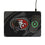 San Francisco 49ers Monocolor Tilt 15-Watt Wireless Charger and Mouse Pad