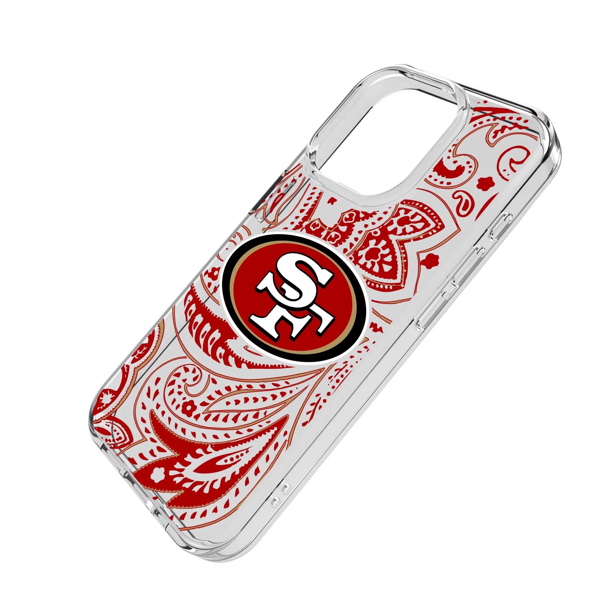San Francisco 49ers Paisley Clear Phone Case for Apple iPhone