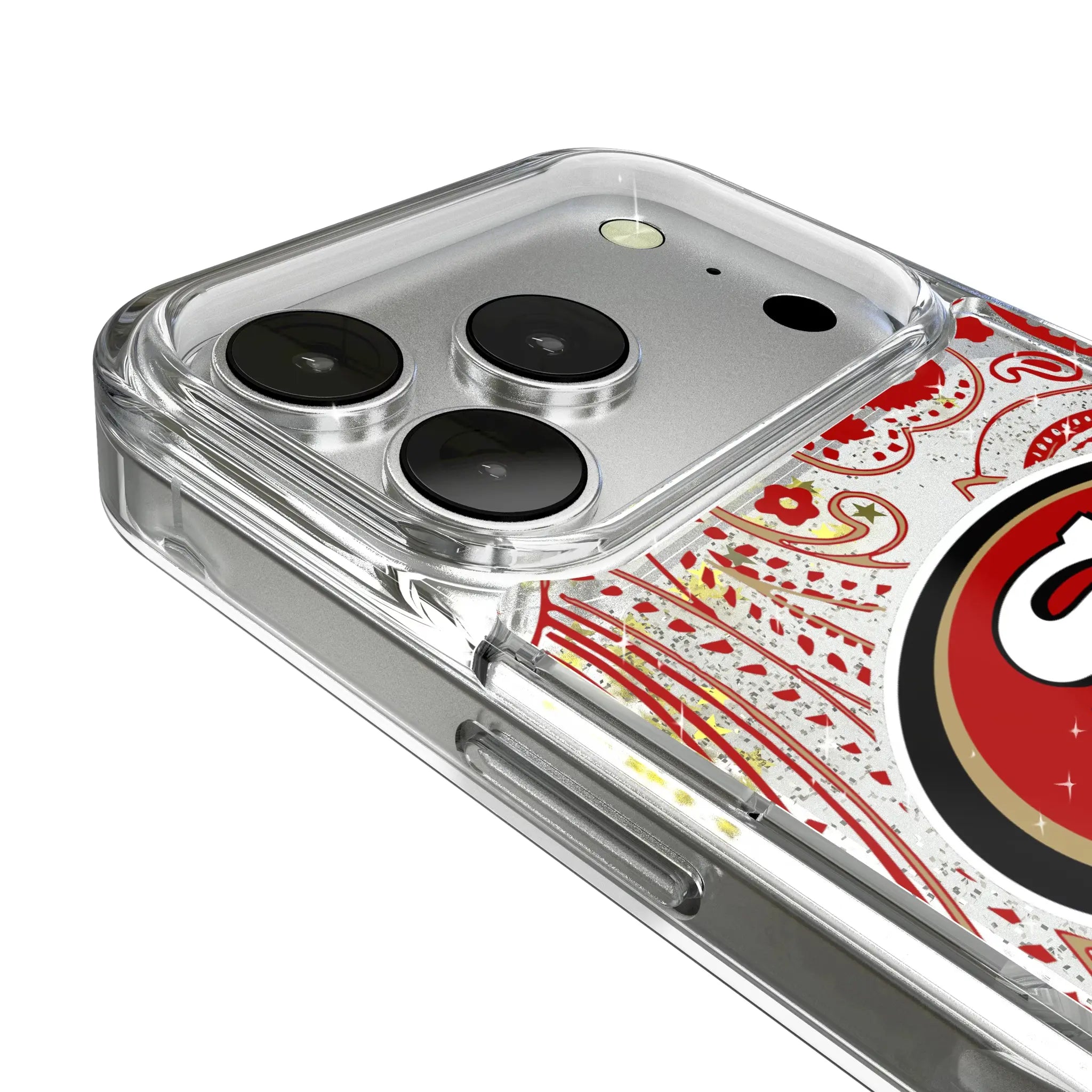 San Francisco 49ers Paisley Glitter Phone Case