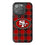 San Francisco 49ers Plaid Bling Phone Case