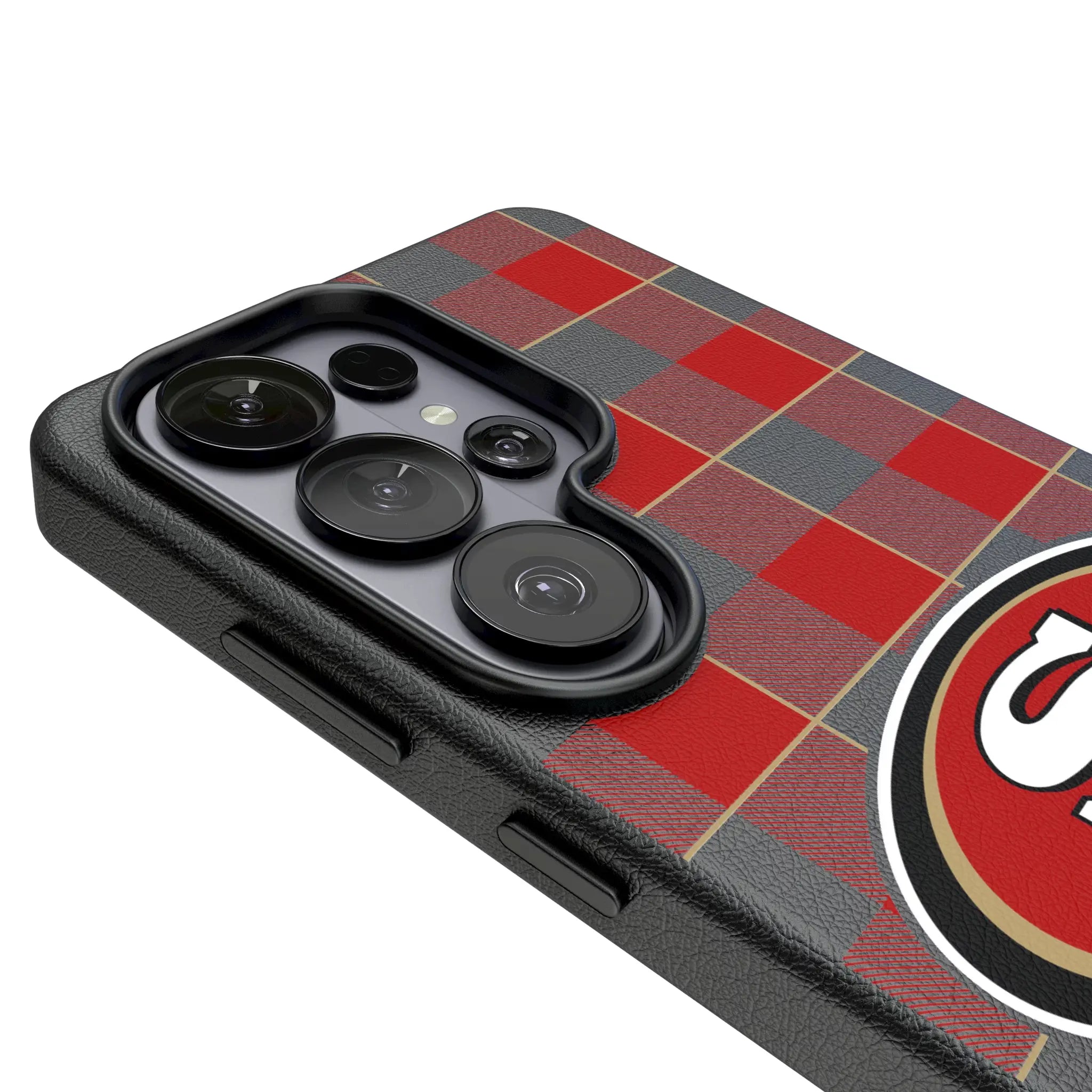 San Francisco 49ers Plaid MagSafe Compatible Phone Case for Samsung Galaxy