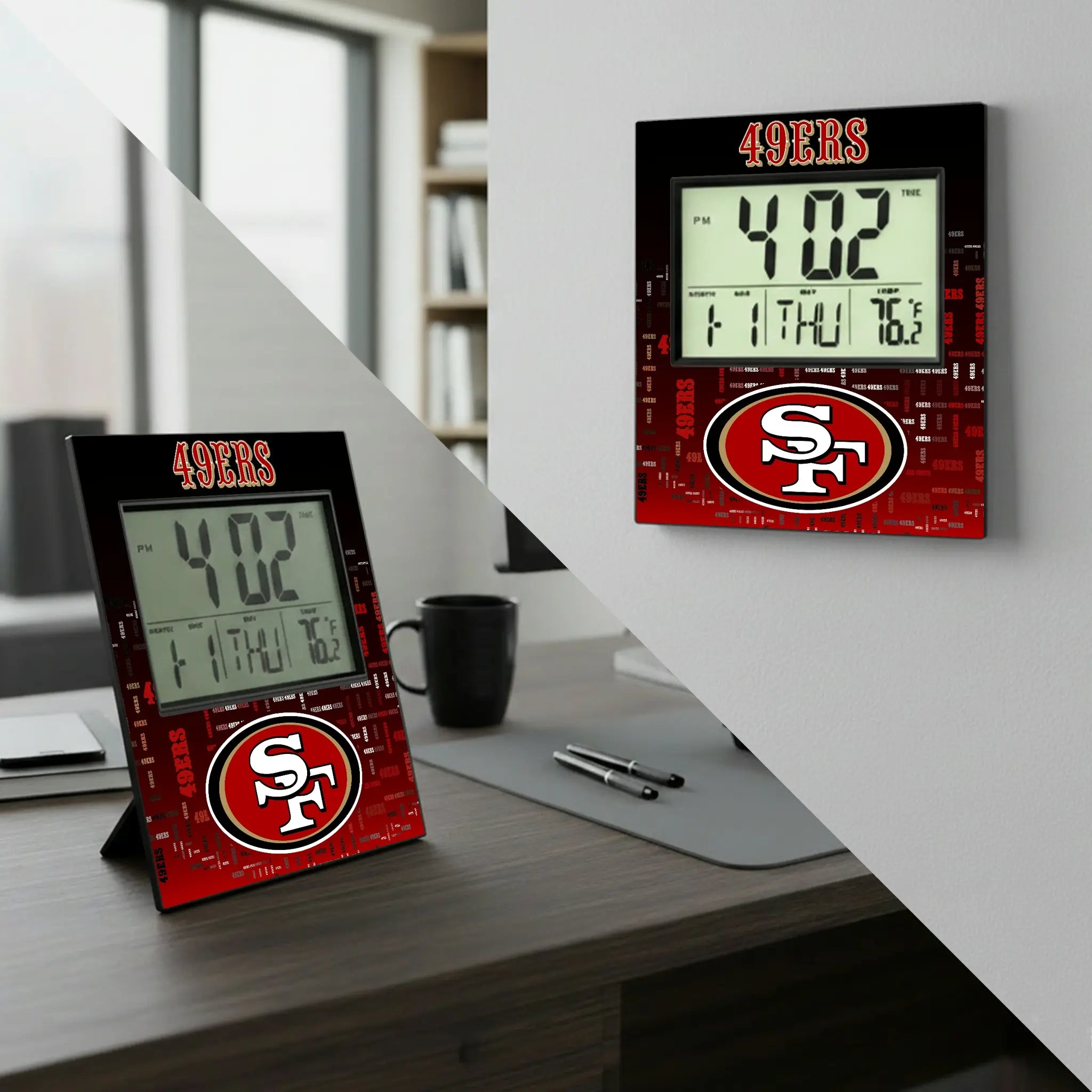 San Francisco 49ers Quadtile Wall Clock