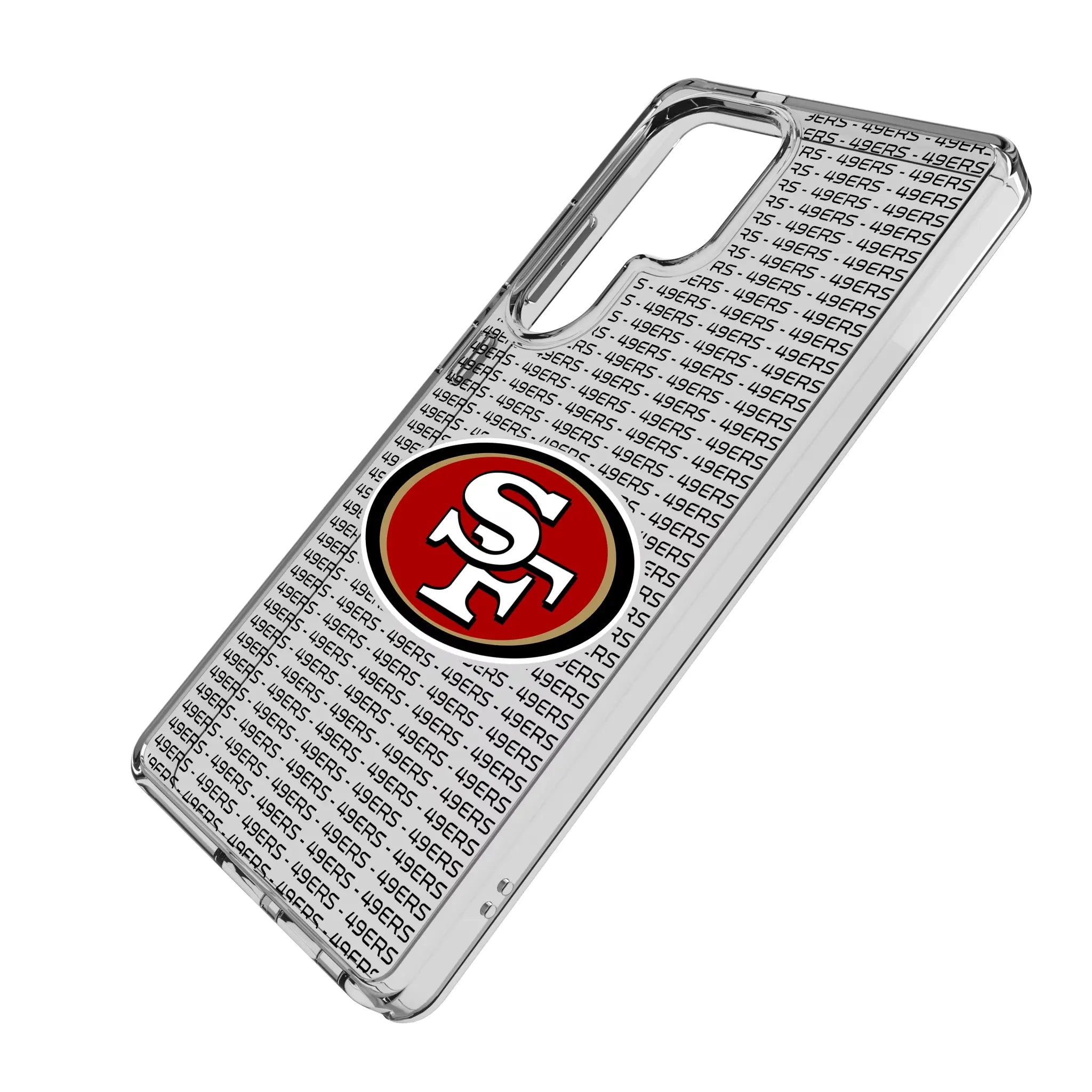 San Francisco 49ers Text Backdrop Clear Phone Case for Samsung Galaxy