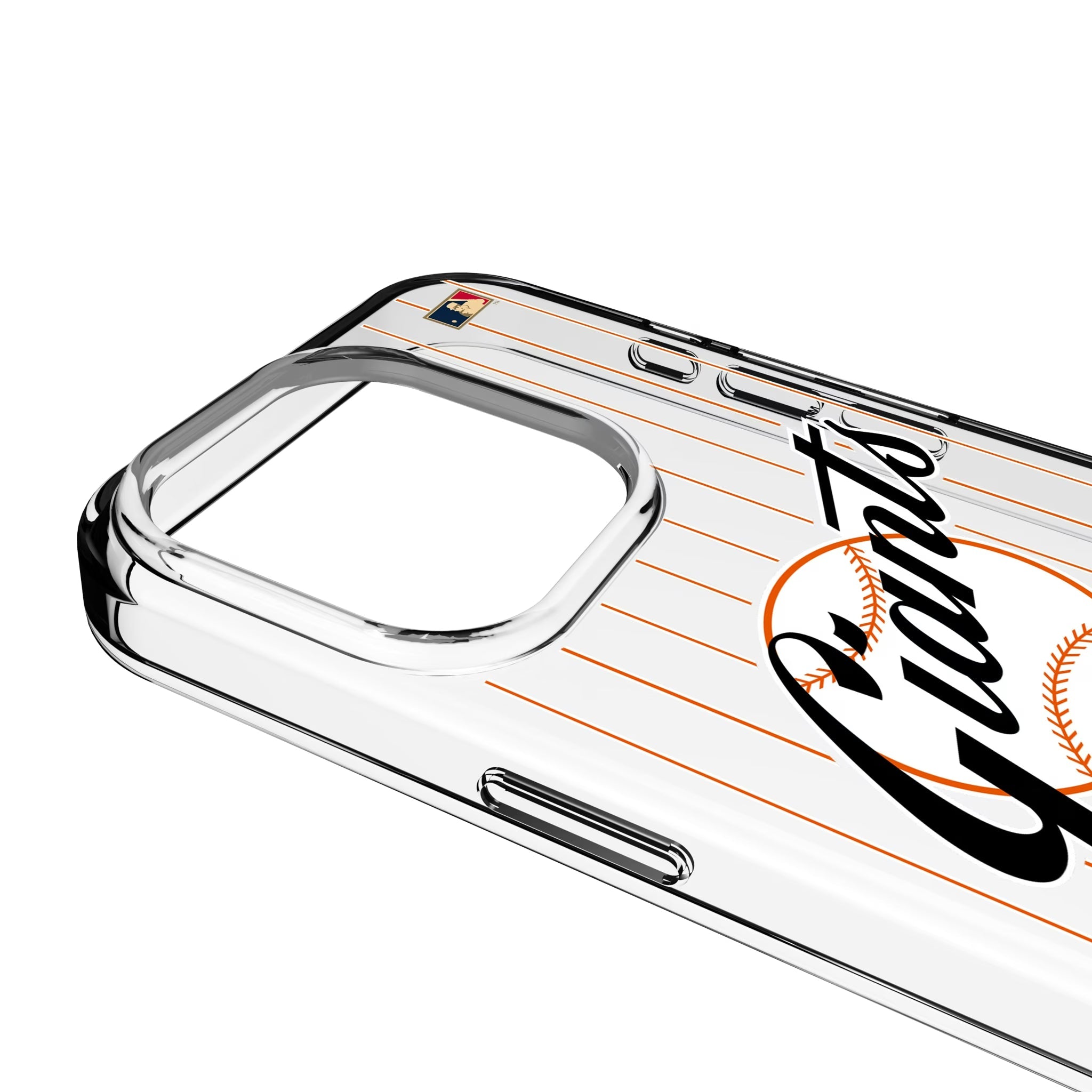 San Francisco Giants 1958-1967 - Cooperstown Collection Pinstripe Clear Phone Case for Apple iPhone