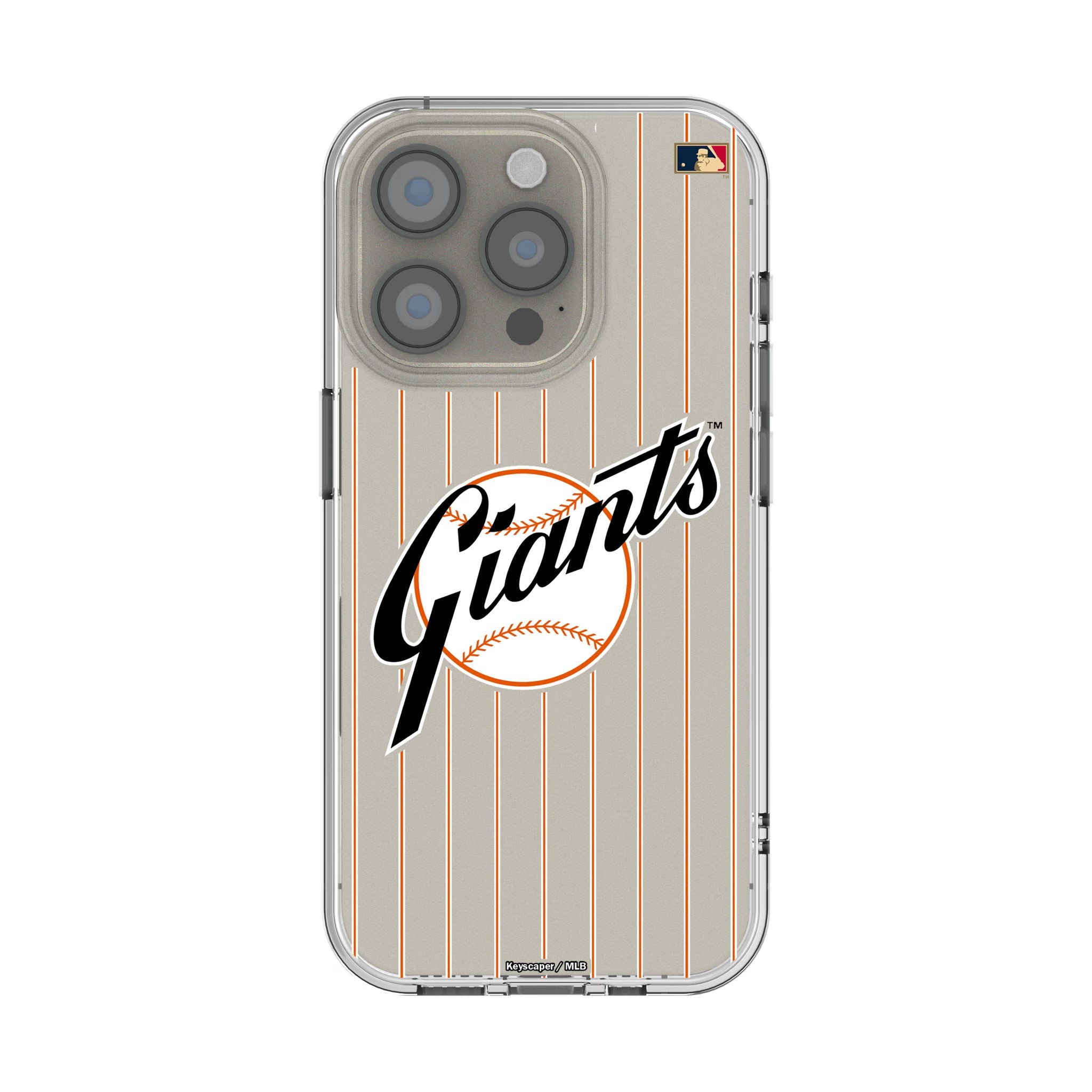 San Francisco Giants 1958-1967 - Cooperstown Collection Pinstripe Clear Phone Case for Apple iPhone