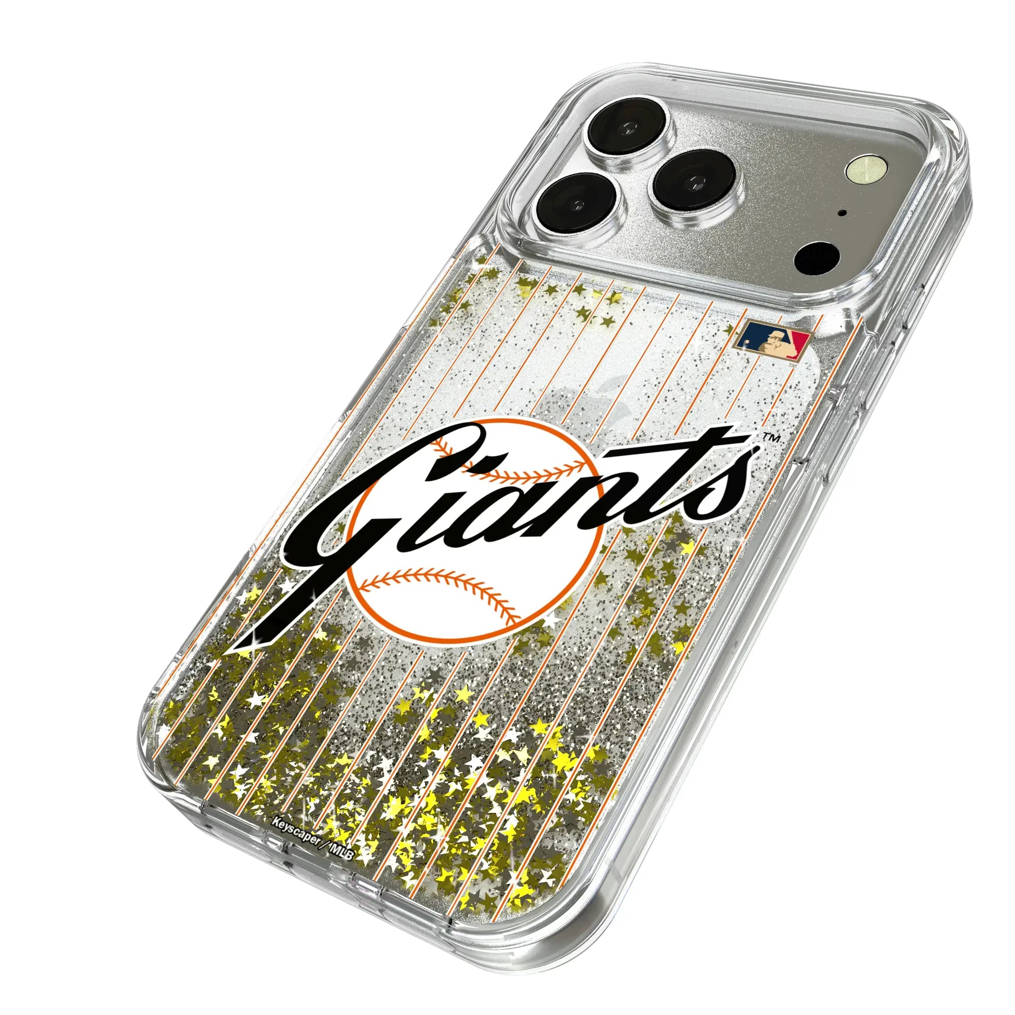 San Francisco Giants 1958-1967 - Cooperstown Collection Pinstripe Glitter Phone Case