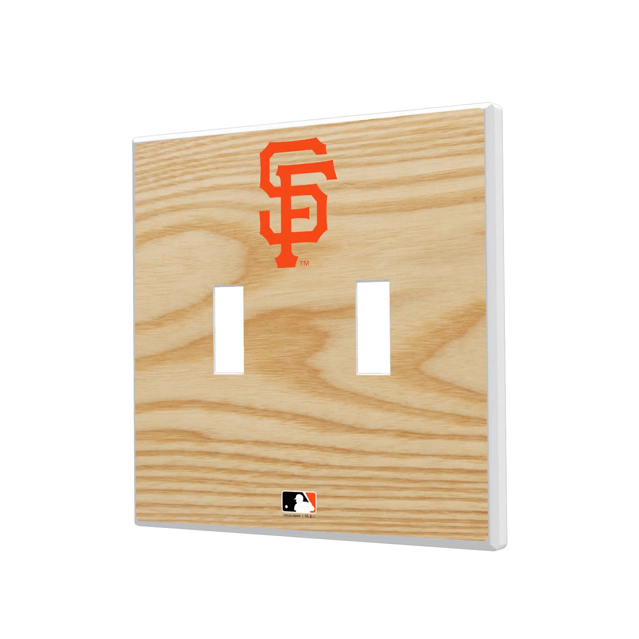 San Francisco Giants Baseball Bat Hidden-Screw Light Switch Plate