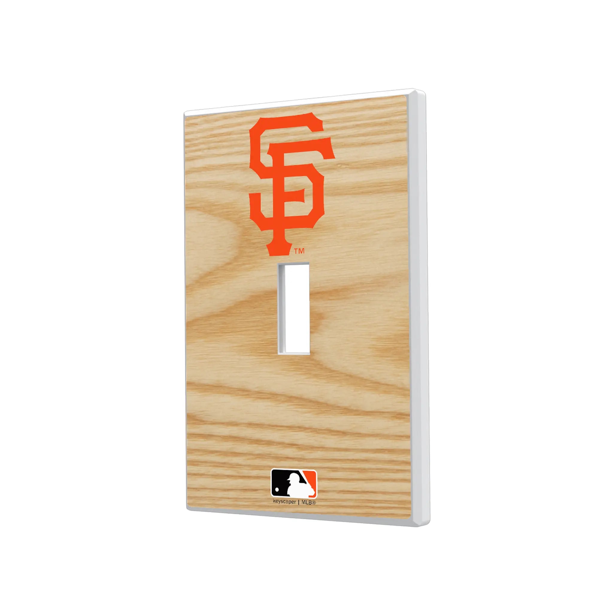San Francisco Giants Baseball Bat Hidden-Screw Light Switch Plate