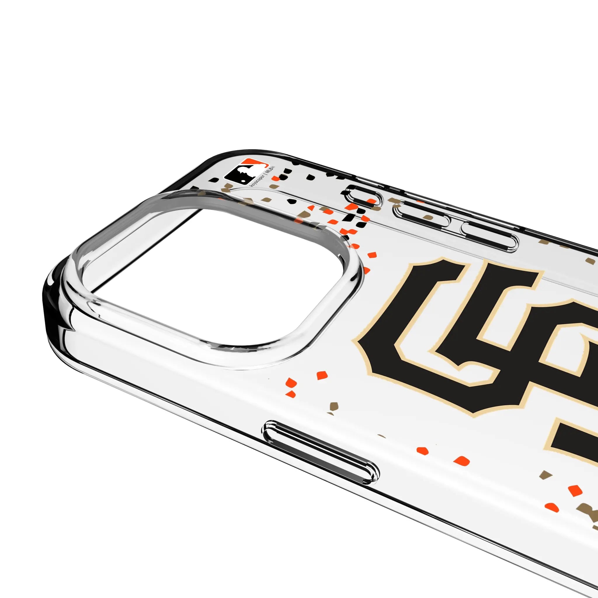 San Francisco Giants Confetti Clear Phone Case for Apple iPhone