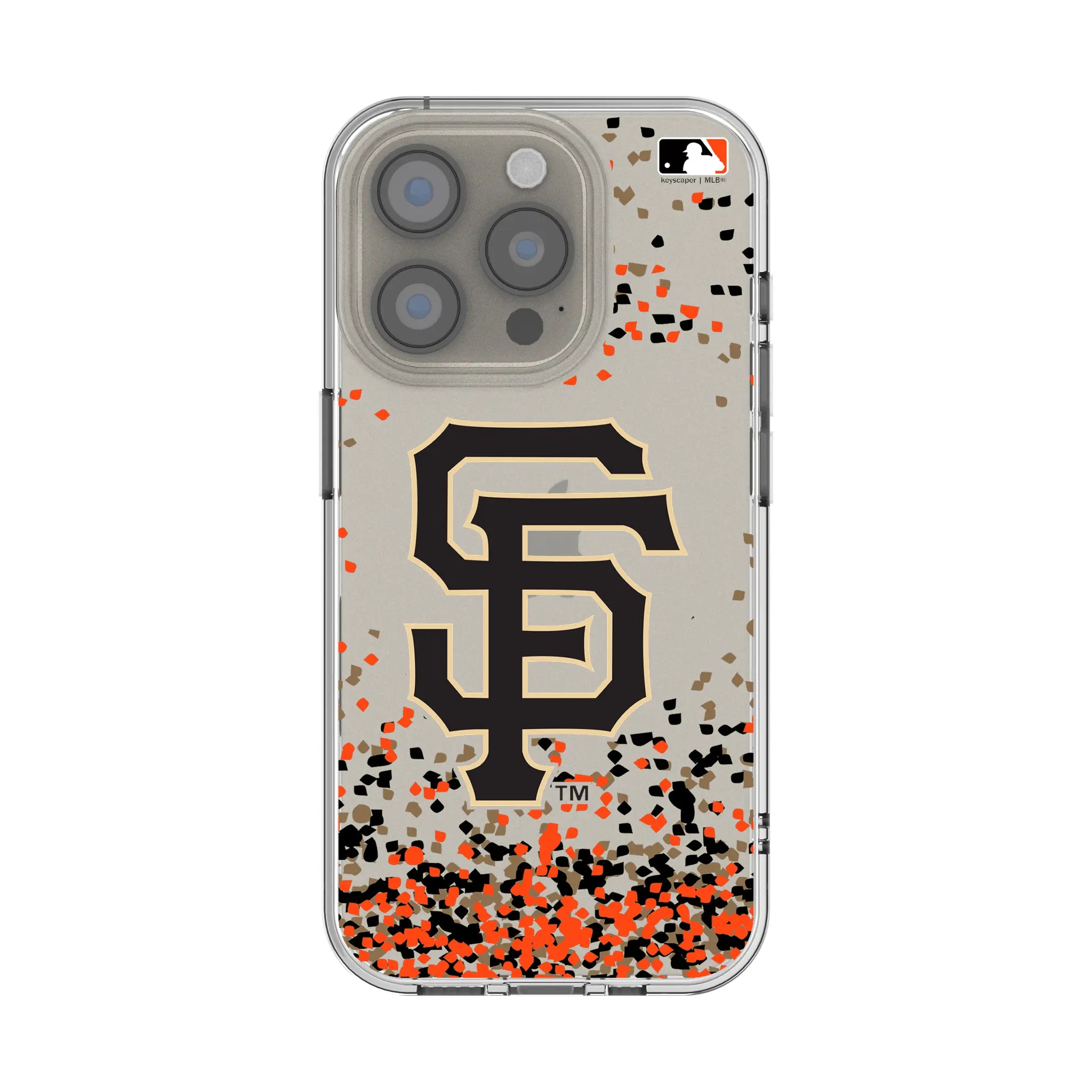 San Francisco Giants Confetti Clear Phone Case for Apple iPhone