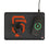 San Francisco Giants Linen 15-Watt Wireless Charger and Mouse Pad