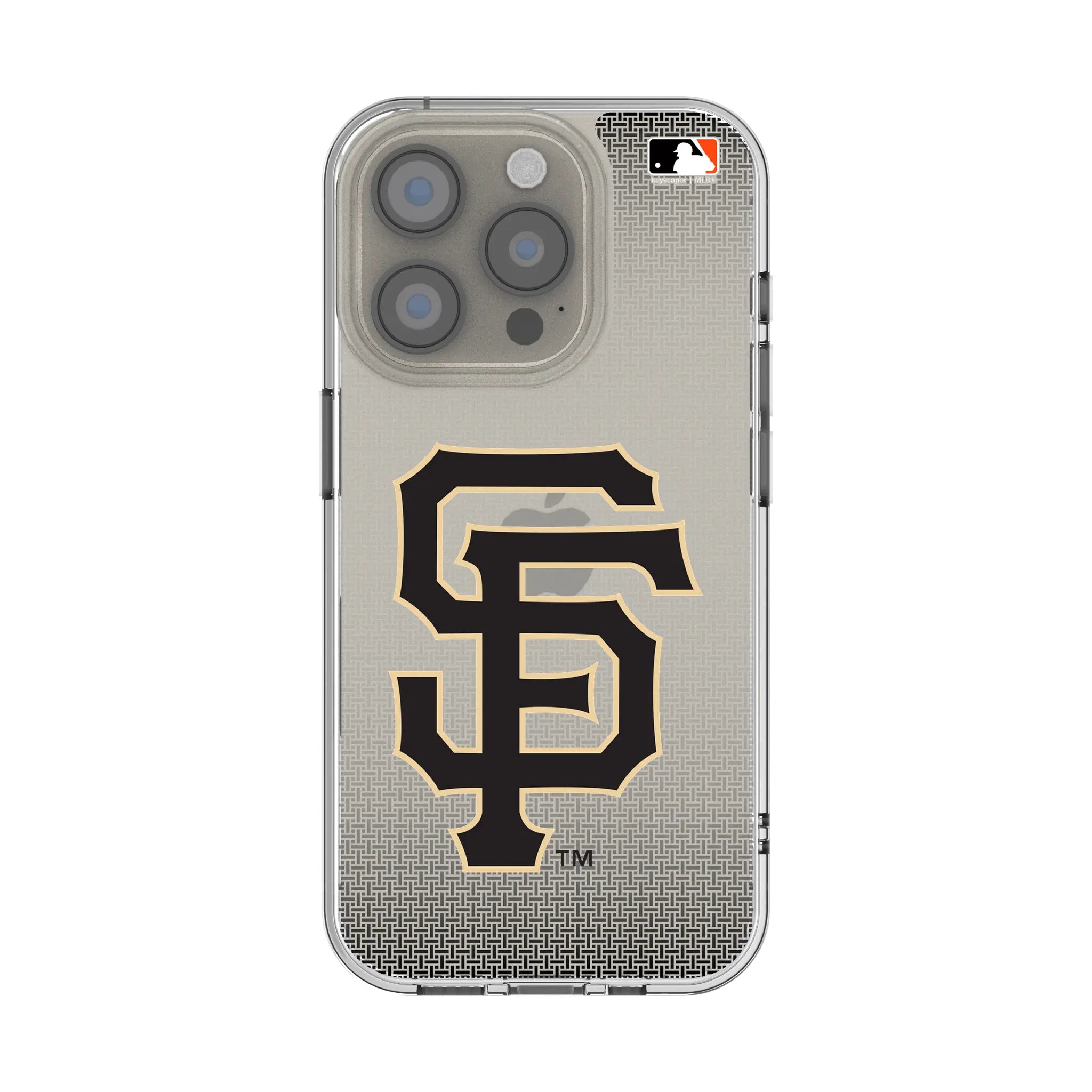 San Francisco Giants Linen Clear Phone Case for Apple iPhone